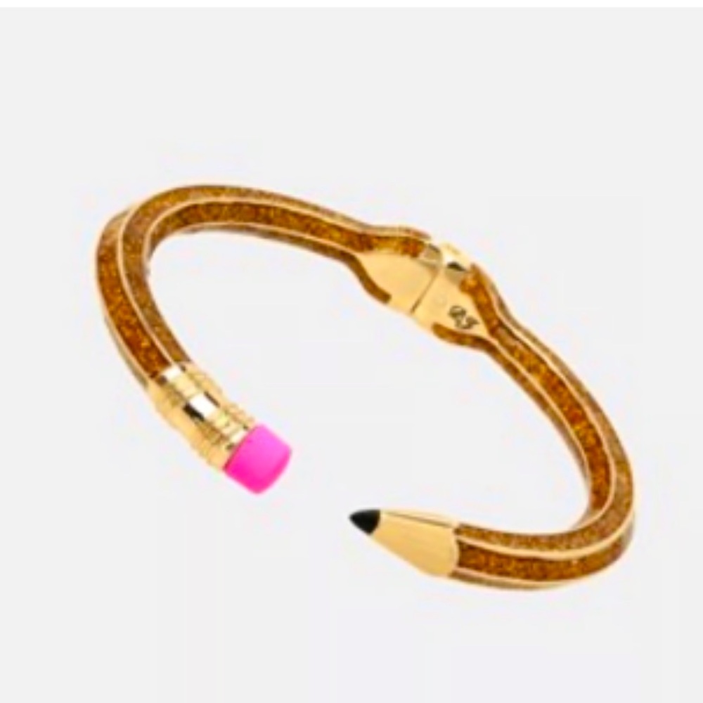 Betsey Johnson Pencil Hinged Bangle NWT
